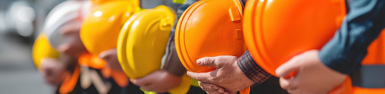 In a modern workplace, health and safety professionals are collaborating, discussing strategies for enhancing occupational safety and health.
